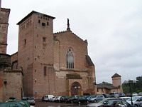 Gaillac, Abbatiale St-Michel, Facade et clocher (2)